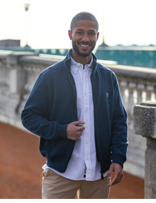 25SW1 SWEAT ZIP OTAGO BLEU MARINE
