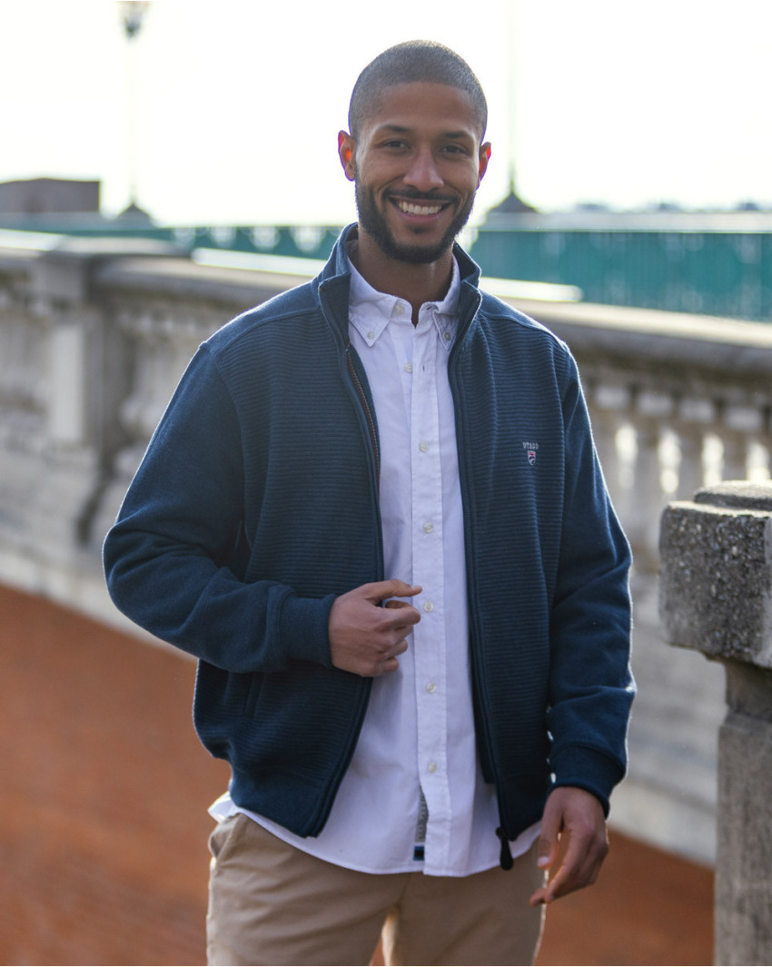 25SW1 SWEAT ZIP OTAGO BLEU MARINE 25SW1 SWEAT ZIP OTAGO BLEU MARINE