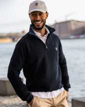 24SW7 SWEAT COL ZIP OTAGO BLEU MARINE