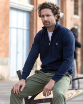 25 CARBUN PULL COL ZIP OTAGO BLEU MARINE 25 CARBUN PULL COL ZIP OTAGO BLEU MARINE