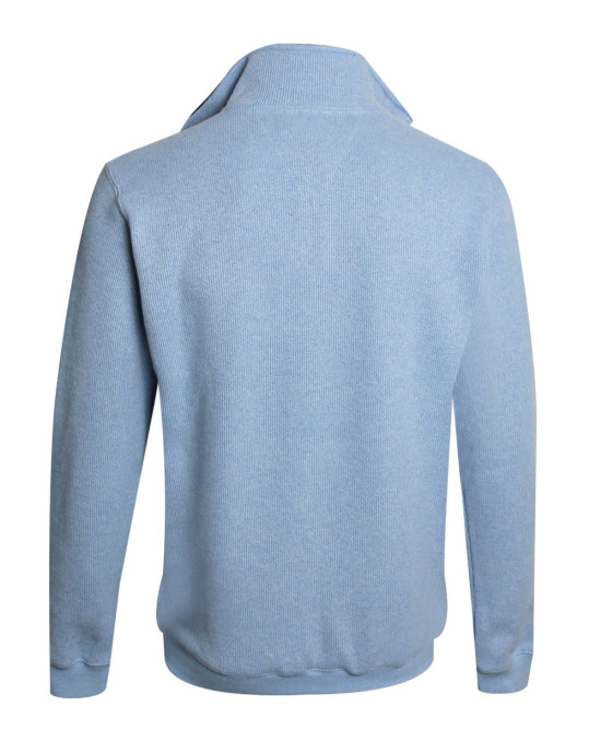 24SW7 SWEAT COL ZIP OTAGO BLEU PASTEL