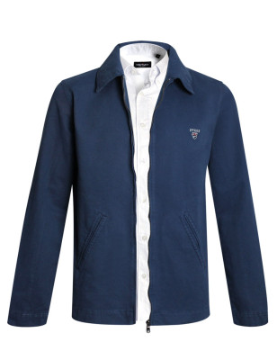Blouson Brookly en Toile Otago Rugby indigo marine ouvert pour Homme