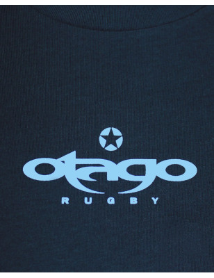 Tee-shirt Tikisphere Otago rugby marine coton Bio pour homme
