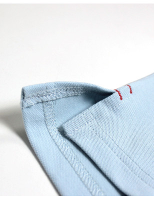 Polo Lenco manches courtes Otago rugby bleu ciel pour homme