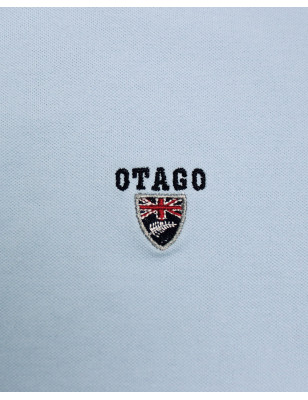 Polo Lenco manches courtes Otago rugby bleu ciel pour homme