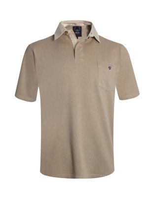 Polo CASA manches courtes Otago rugby wet sand pour homme