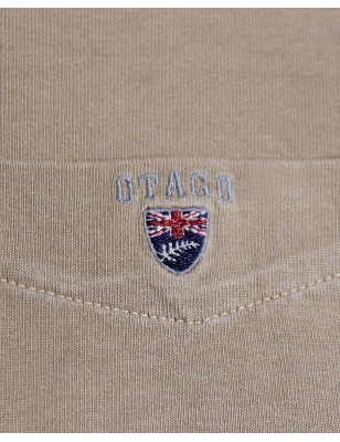 Polo CASA manches courtes Otago rugby wet sand pour homme