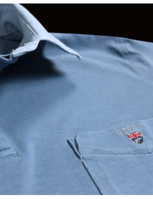 Polo CASA manches courtes Otago rugby riviera blue pour homme