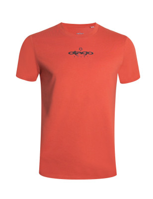 Tshirt Paddle Otago Rugby Orange Paprika Coton Bio Homme