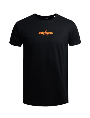 Sérigraphie sur le devant du tee-shirt Tatoo Otago noir pour homme