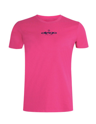 sérigraphie sur le devant du tee shirt Flower Otago framboise sorbet pour homme