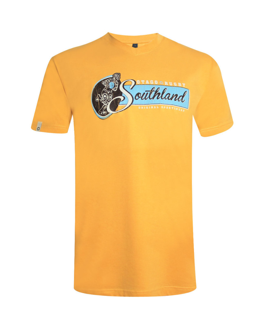 BURNS SOUTHLAND TEE SHIRT OTAGO JAUNE BURNS SOUTHLAND TEE SHIRT OTAGO JAUNE