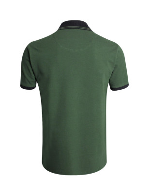Le dos du polo Griffax vert vintage pour homme