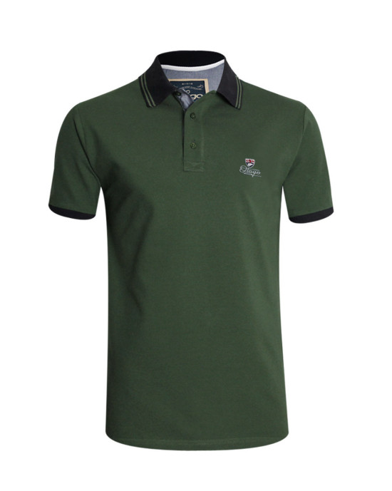 GRIFFAX POLO MC OTAGO VERT VINTAGE
