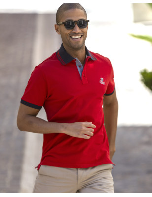 GRIFFAX POLO MC OTAGO ROUGE