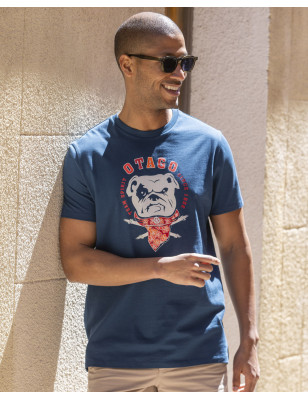 25 DOGGY TEE SHIRT OTAGO PEACOCK BLUE