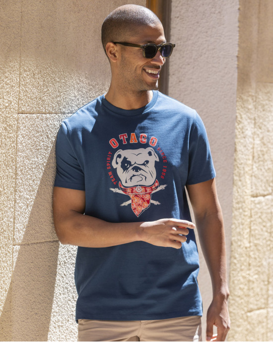 Tee shirt Pacific Otago rugby marine pour homme