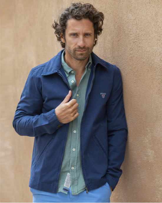 Blouson Brookly en Toile Otago Rugby indigo marine pour Homme