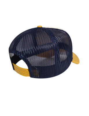 Casquette Qualicap Otago rugby écru ocre et marine de dos