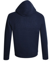25 STEEVE GILET ZIP CAPUCHE OTAGO BLEU MARINE