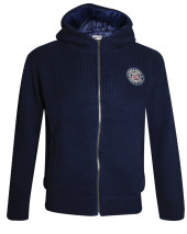 25 STEEVE GILET ZIP CAPUCHE OTAGO BLEU MARINE