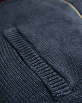 25 STEEVE GILET ZIP CAPUCHE OTAGO BLEU MARINE