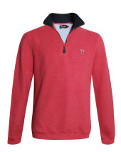 24SW7 SWEAT COL ZIP OTAGO CORAIL