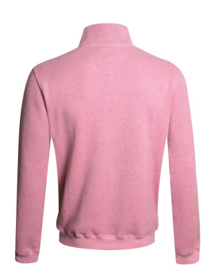 dos du Sweat homme col zip 24SW7 Otago rugby rose