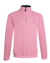 24SW7 SWEAT COL ZIP OTAGO ROSE