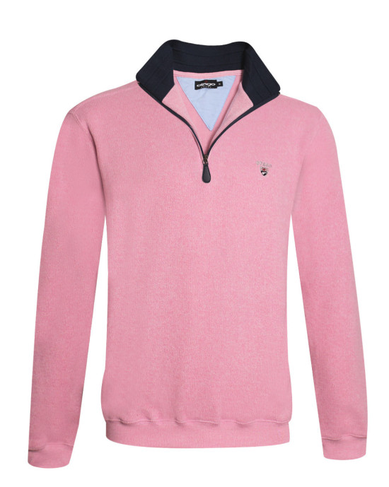24SW7 SWEAT COL ZIP OTAGO ROSE