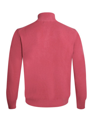 dos du Pull Buenos Aires col zip Otago rose marsala pour homme