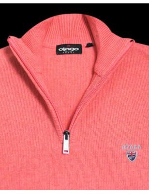 col zippé du Pull rose Buenos Aires Otago pour homme