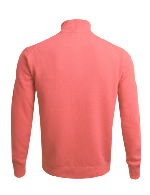 dos du Pull Buenos Aires col zippé Otago rose pour homme