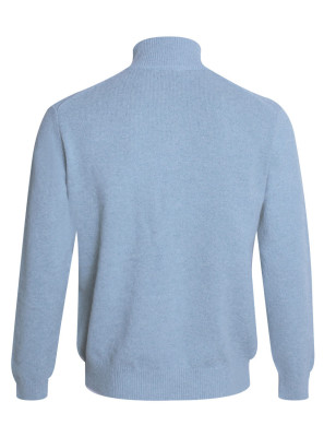 dos du Pull col zippé bleu ciel Buenos Aires Otago pour homme
