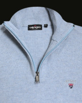 25 BUENOS AIRES PULL COL ZIP OTAGO BLEU CIEL 25 BUENOS AIRES PULL COL ZIP OTAGO BLEU CIEL