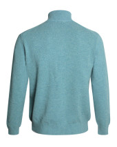 25 BUENOS AIRES PULL COL ZIP OTAGO VERT CLAIR CHINÉ