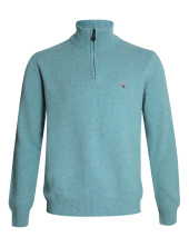 25 BUENOS AIRES PULL COL ZIP OTAGO VERT CLAIR CHINÉ