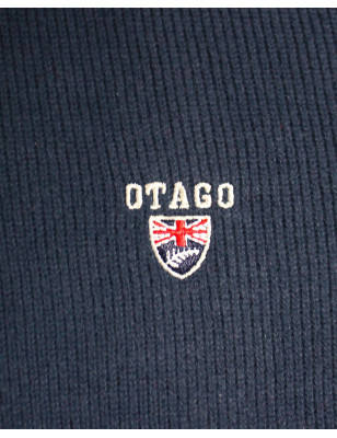 broderie du Polo manches longues pour homme 25POML1 Otago rugby bleu marine