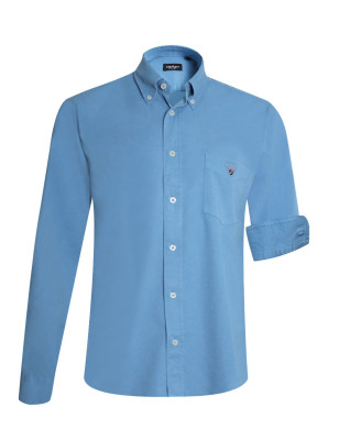 Chemise manches longues homme Thomas Otago bleu Gorona