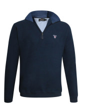 24SW7 SWEAT COL ZIP OTAGO BLEU MARINE