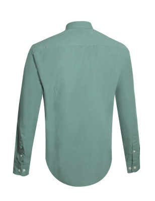 dos de la Chemise manches longues homme Thomas Otago jade