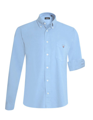 Chemise manches longues homme Thomas Otago ciel Gorona
