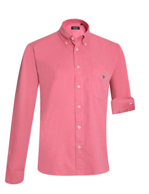 Chemise manches longues homme Thomas Otago rose blush