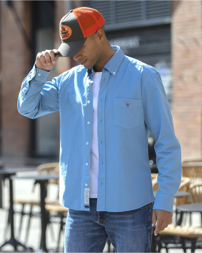 25 THOMAS CHEMISE ML OTAGO BLEU GORONA