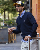 BUENOS AIRES PULL COL V OTAGO BLEU MARINE