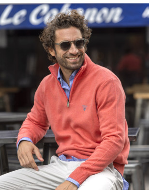 25 BUENOS AIRES PULL COL ZIP OTAGO ROSE