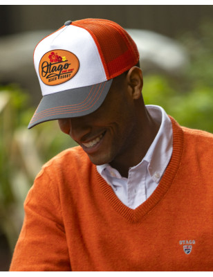 25 CASQUETTE BEACHCAP OTAGO ECRU GRIS ORANGE