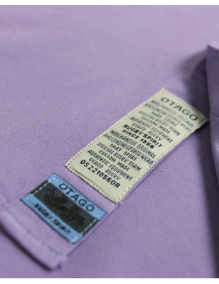 patte de la Chemise manches longues homme Thomas Otago amethyst