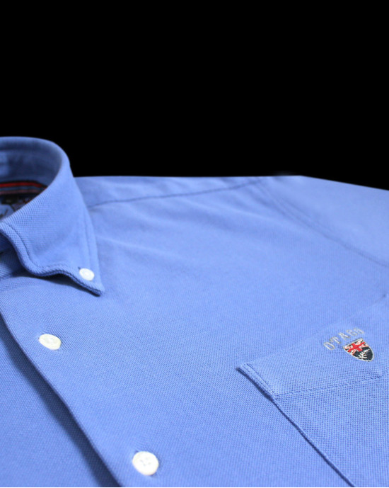25 DAKOTA CHEMISE ML OTAGO BLEU ROYAL