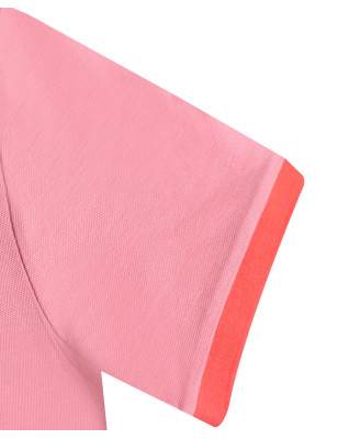 bord-côte de manche du Polo rose powder pink pour homme Bota Otago rugby